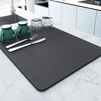 Waterproof Dish Drying Mat – Stain-Resistant Kitchen Countertop Mat | Pack of 2