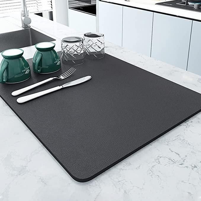 Waterproof Dish Drying Mat – Stain-Resistant Kitchen Countertop Mat | Pack of 2