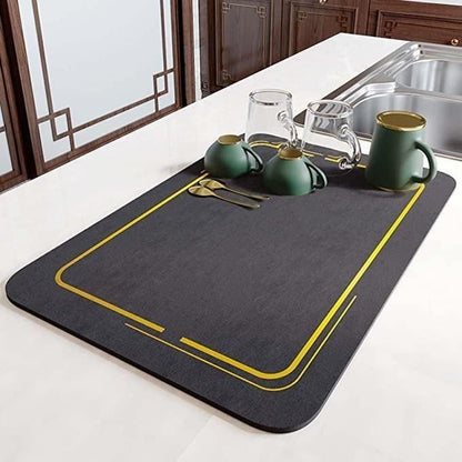 Waterproof Dish Drying Mat – Stain-Resistant Kitchen Countertop Mat | Pack of 2