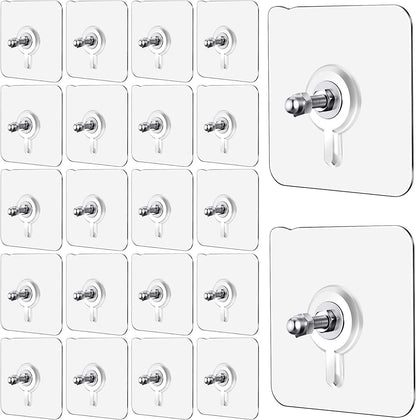 Self-Adhesive Wall Hooks – Multipurpose No-Drill Hooks for Home | Pack of 10