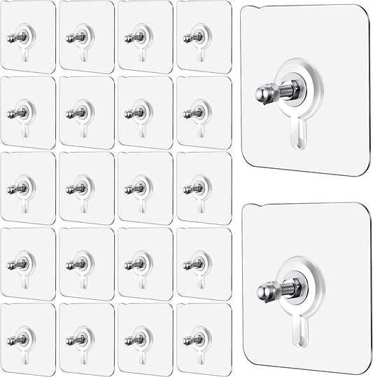 Self-Adhesive Wall Hooks – Multipurpose No-Drill Hooks for Home | Pack of 10