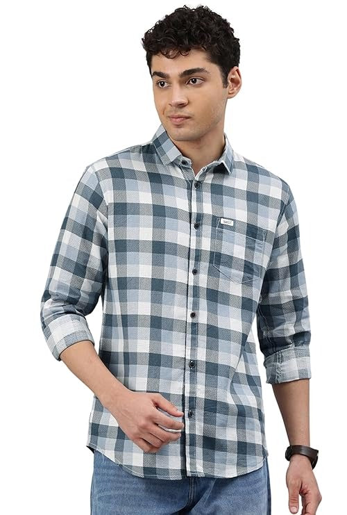 Men’s Premium Cotton Check Shirt – Full Sleeve Casual Shirt
