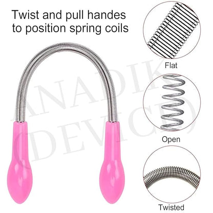 Portable Facial Hair Remover & Reusable Hair Removal Tool (2 pcs)