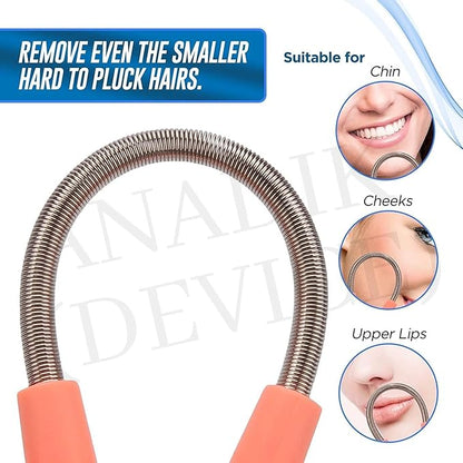 Portable Facial Hair Remover & Reusable Hair Removal Tool (2 pcs)