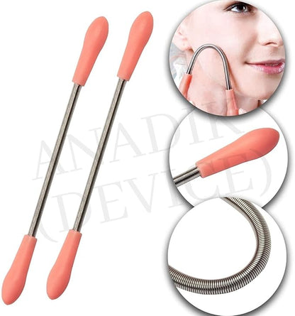 Portable Facial Hair Remover & Reusable Hair Removal Tool (2 pcs)