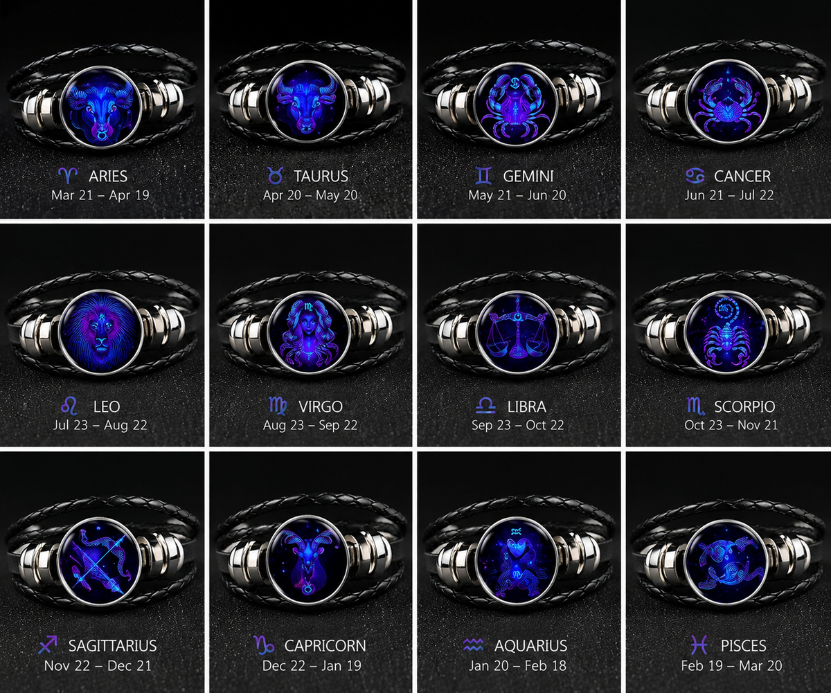 Zodiac Constellation Bracelet – Astrology Sign Birthstone Inspired Jewelry