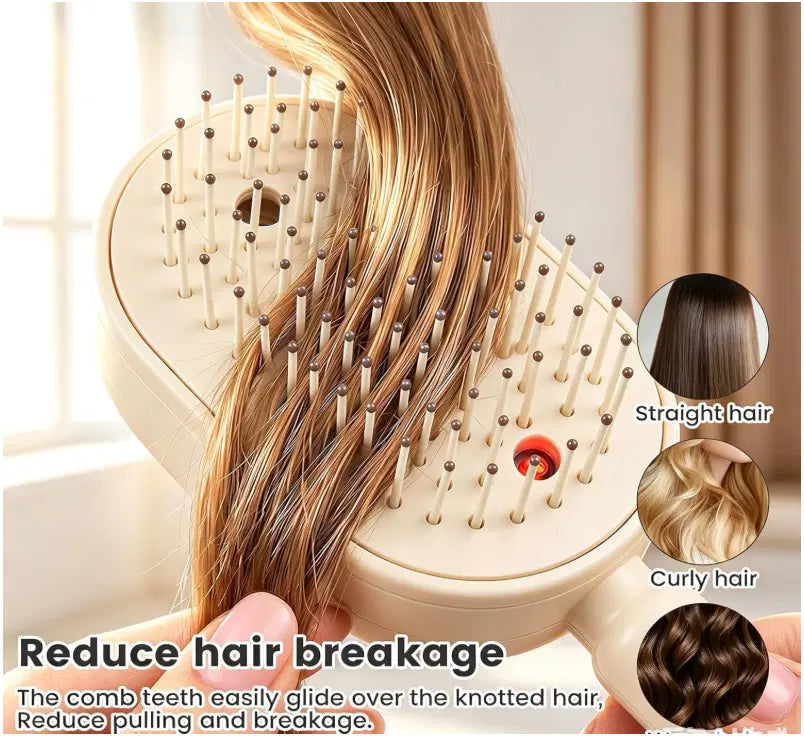 3-in-1 Electric Scalp Massager – Scalp Spa & Hair Care Brush – Essential Oil Mist, Red Light Therapy & Relaxing Scalp Care