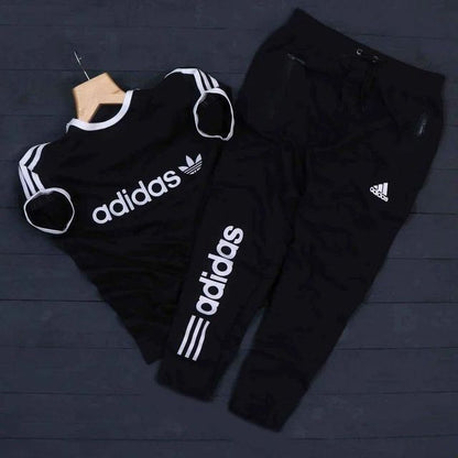 Adidas summer tracksuit (Maroon & Black)