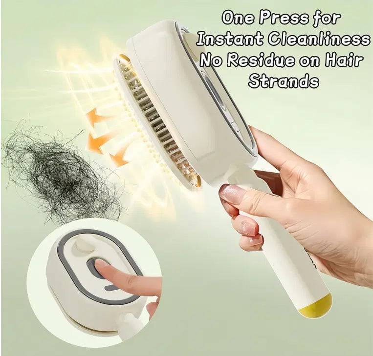 3-in-1 Electric Scalp Massager – Scalp Spa & Hair Care Brush – Essential Oil Mist, Red Light Therapy & Relaxing Scalp Care