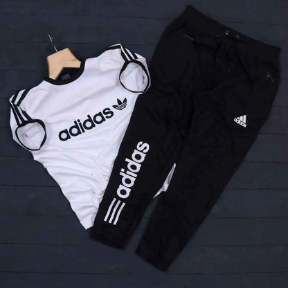 Adidas summer tracksuit (Maroon & Black)
