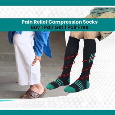 Daily Wear Advanced Compression Socks – Foot & Leg Support for Comfort (Pack of 2)