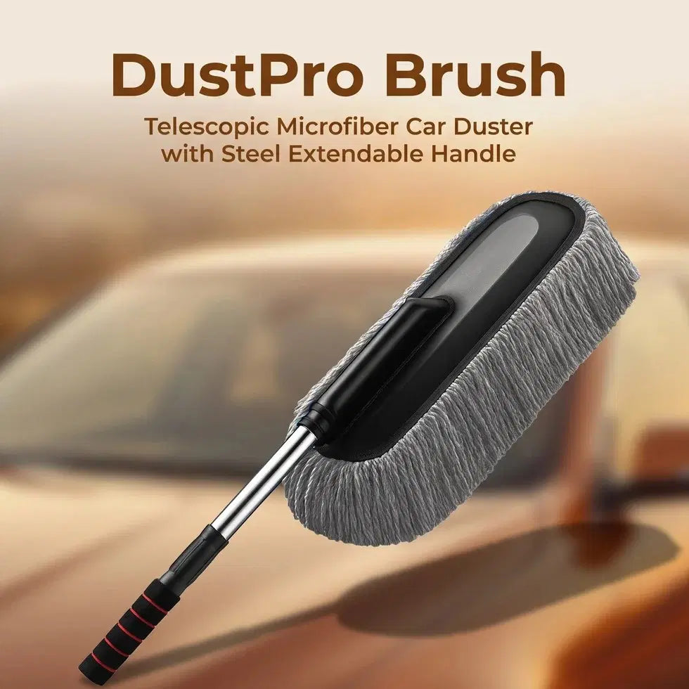 Microfiber Car Duster with Steel Extendable Handle
